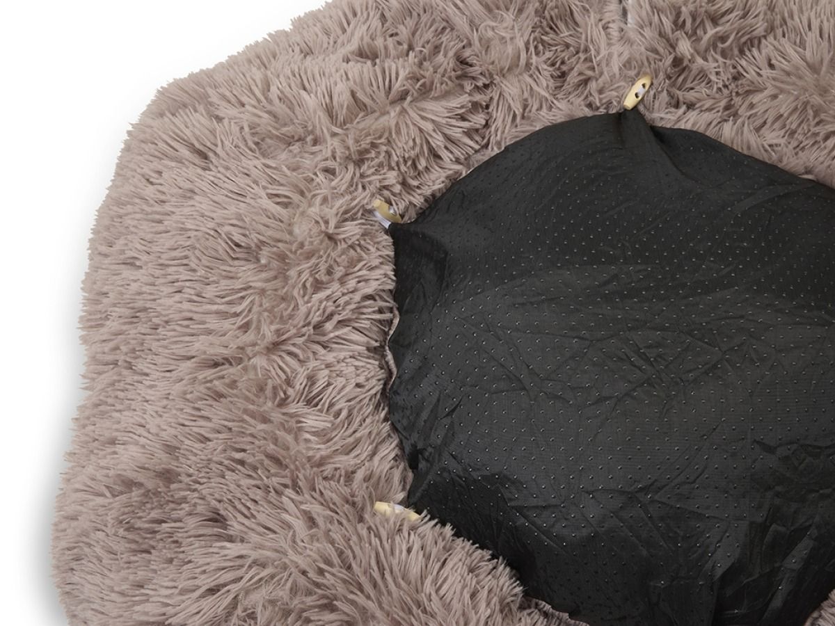 Savic Snuggle Tunnel Cat Bed - Warm Grey