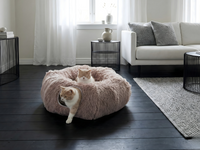Savic Snuggle Tunnel Cat Bed - Warm Grey