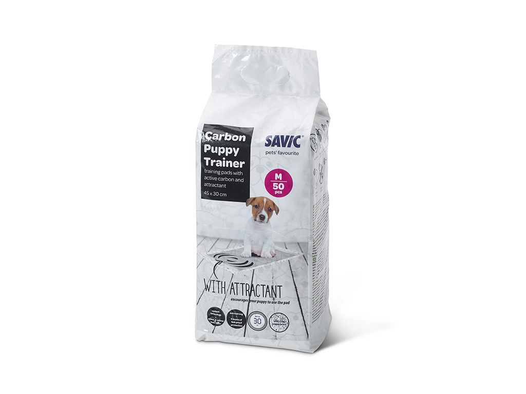 Savic Carbon Puppy Trainer Pads 50pcs - MEDIUM