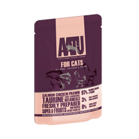 Thumbnail for AATU Salmon Chicken & Prawn Wet Cat Food 85g - 85g