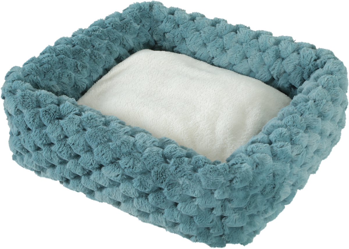 Abelha Squared Pet Bed Blue, XLarge