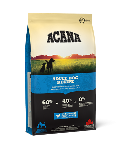 Acana Adult Recipe Dry Dog Food - 11.4kg