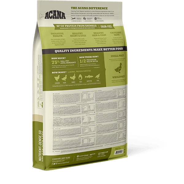 Acana Grasslands Free-Run Chicken & Turkey All Life Stages Dry Cat Food - 4.5kg