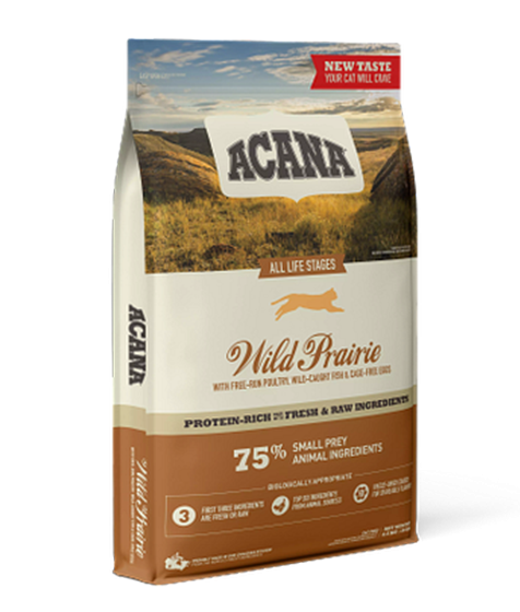 Acana Wild Prairie Free-Run Poultry Wild-Caught Fish All Life Stages Dry Cat Food - 1.8kg