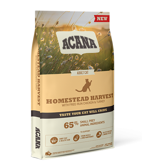 Acana Homestead Harvest Free-Run Chicken & Turkey Adult Dry Cat Food - 1.8kg