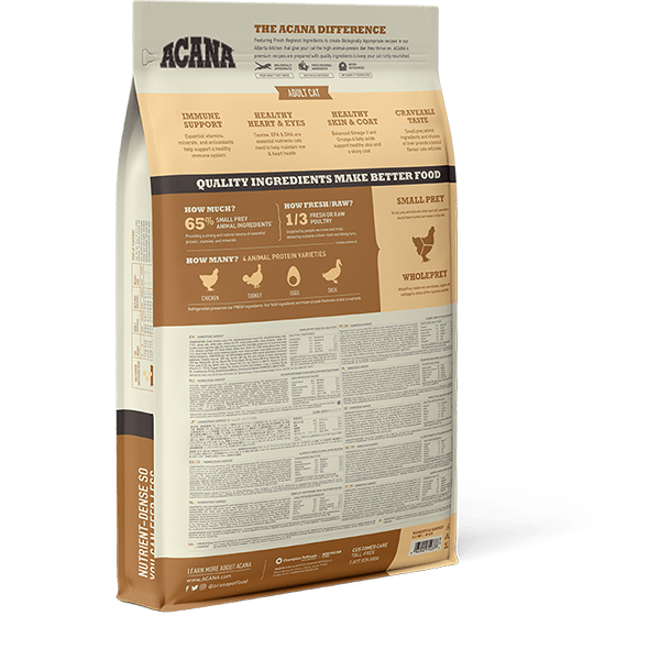 Acana Homestead Harvest Free-Run Chicken & Turkey Adult Dry Cat Food - 1.8kg