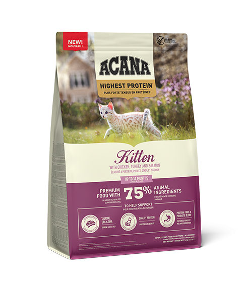 Acana Highest Protein Grain-Free Complete Kitten Dry Food 1.8kg - 1.8kg