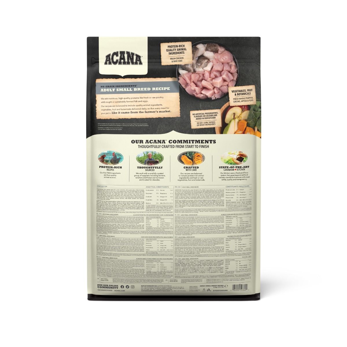 Acana Adult Small Breed Recipe Dry Dog Food - 2kg