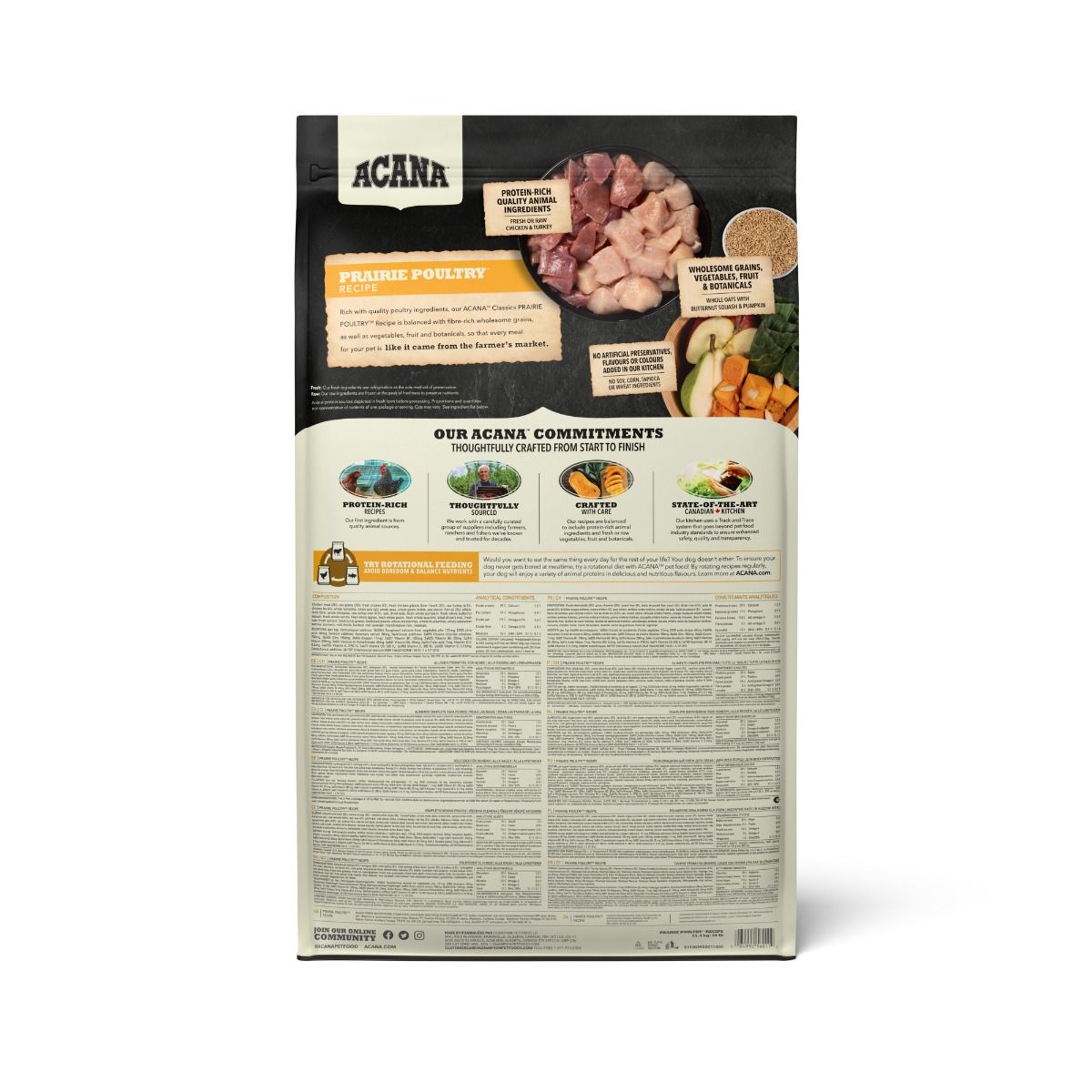 Acana Classics Prairie Poultry Dry Dog Food - 11.4KG