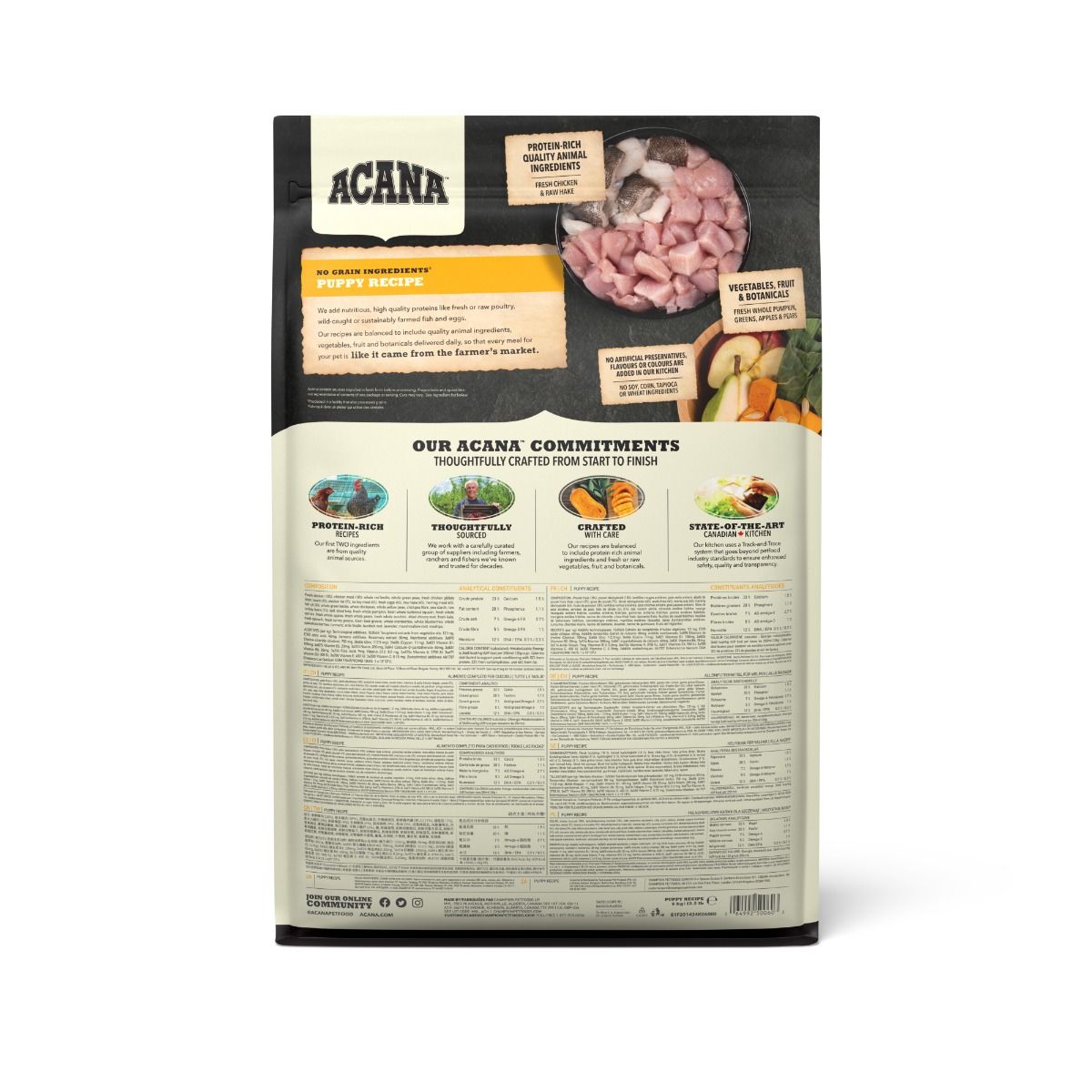 Acana Puppy Recipe Medium Breed Dry Dog Food - 11.4KG