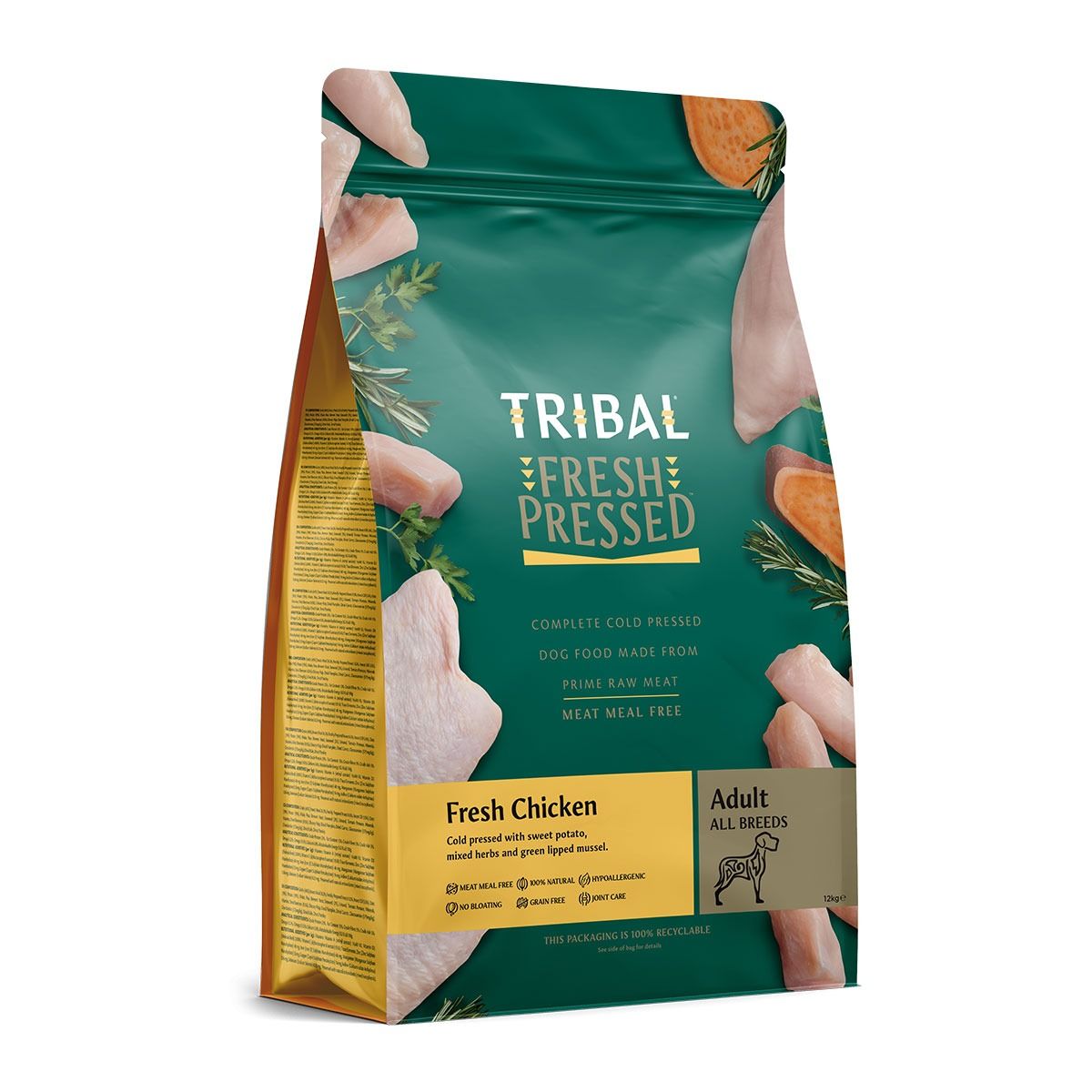 Tribal Fresh Pressed Chicken Adult Dry Dog Food - 12kg