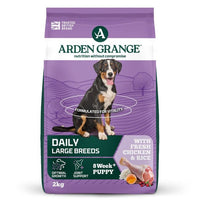 Arden Grange Daily Large Breeds Puppy with Fresh Chicken & Rice Dry Dog Food - 12kg