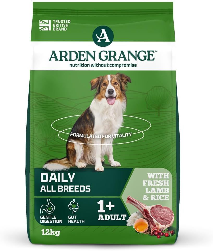 Arden Grange Daily All Breeds Adult Fresh Lamb & Rice Dry Dog Food - 12kg