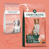 Arden Grange Daily All Breeds Adult Salmon & Rice Dry Dog Food - 2kg