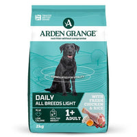 Arden Grange Daily All Breeds Light Adult Fresh Chicken & Rice Dry Dog Food - 6kg