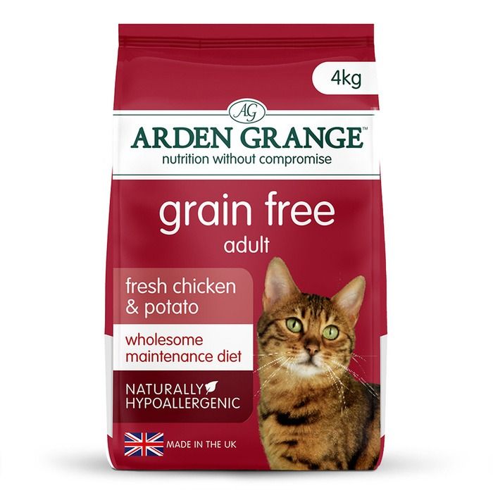 Arden Grange Grain Free Adult Fresh Chicken & Potato Dry Cat Food - 4kg
