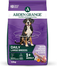 Arden Grange Daily Large Breeds Adult Fresh Chicken & Rice Dry Dog Food - 12kg
