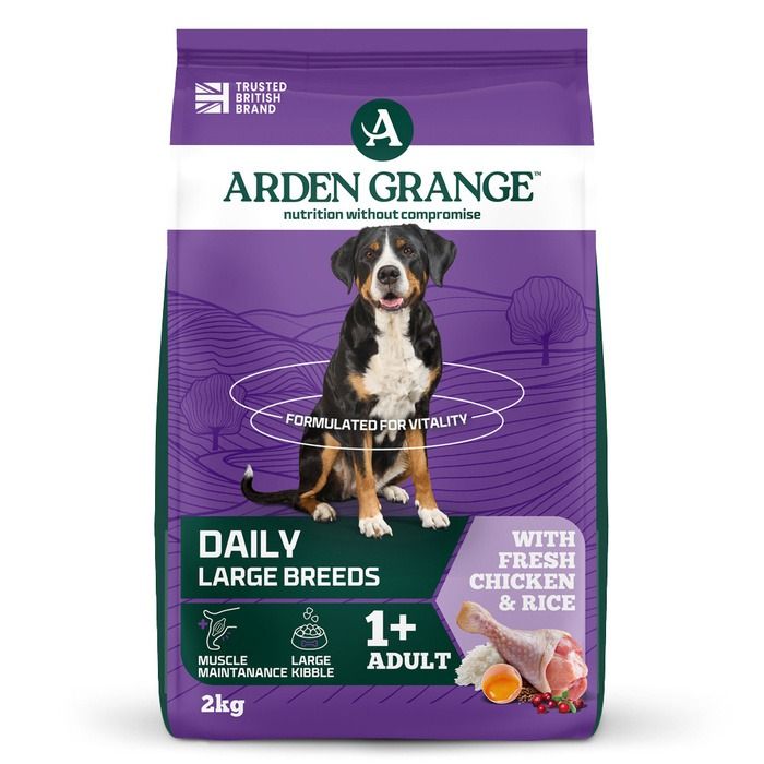Arden Grange Daily Large Breeds Adult Fresh Chicken & Rice Dry Dog Food - 2kg