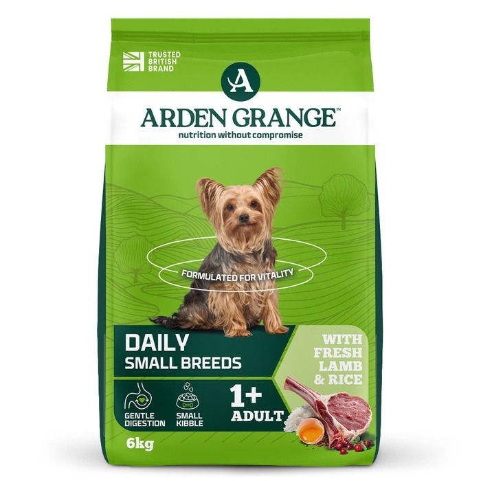 Arden Grange Daily Small Breeds Adult with Fresh Lamb & Rice Dry Dog Food - 6kg