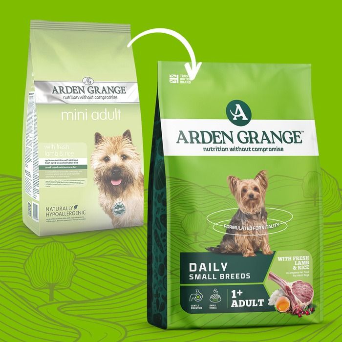 Arden Grange Daily Small Breeds Adult with Fresh Lamb & Rice Dry Dog Food - 6kg