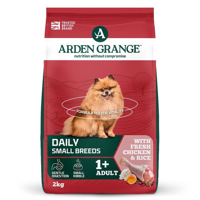 Arden Grange Daily Small Breeds Adult with Fresh Chicken & Rice Dry Dog Food - 2kg