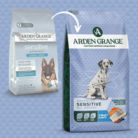 Arden Grange Advanced Sensitive All Breeds Puppy Fresh Ocean White Fish & Potato Dry Dog Food - 2kg