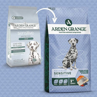 Arden Grange Advanced Sensitive All Breeds Adult Ocean White Fish & Potato Dry Dog Food - 12kg