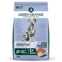 Arden Grange Advanced Sensitive All Breeds Adult Ocean White Fish & Potato Dry Dog Food - 6kg