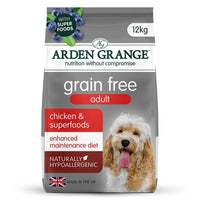 Arden Grange Grain Free Adult Chicken & Superfoods Dog Dry Food - 12kg