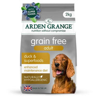 Arden Grange Grain Free Adult Duck & Superfoods Dry Dog Food - 2kg