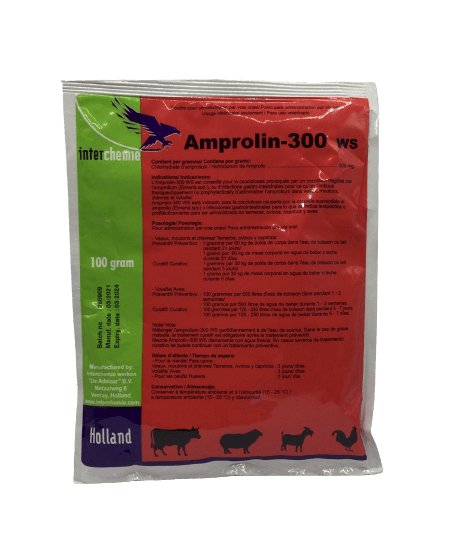 Amprolin-300 ws 100g for coccidiosis