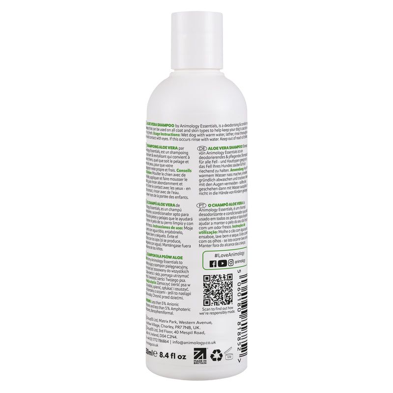 Animology Essentials Aloe Vera Dog Shampoo 250ml - 250ml