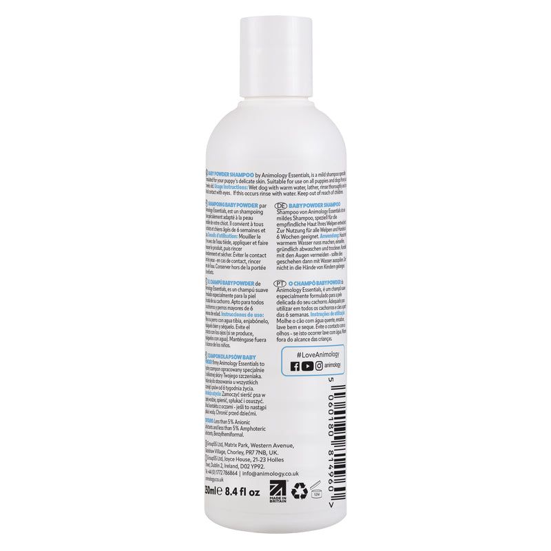 Animology Essentials Baby Powder Puppy Shampoo 250ml - 250ml