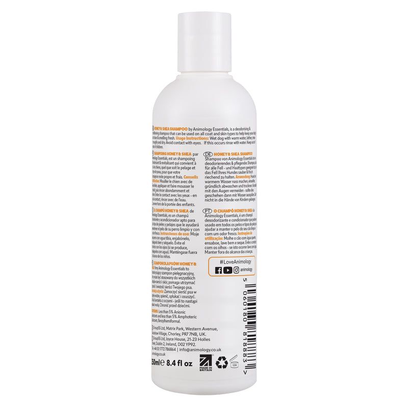 Animology Essentials Honey & Shea Dog Shampoo 250ml - 250ml