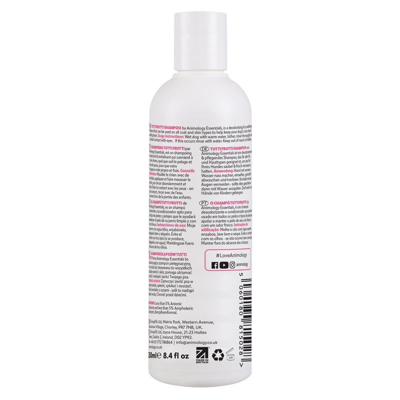 Animology Essentials Tutti Frutti Dog Shampoo 250ml - 250ml