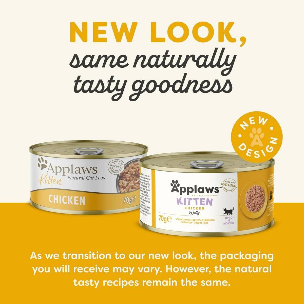 Applaws Chicken Wet Kitten Food 70g Tin - 70G