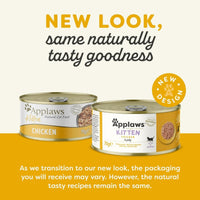 Thumbnail for Applaws Chicken Wet Kitten Food 70g Tin - 70G