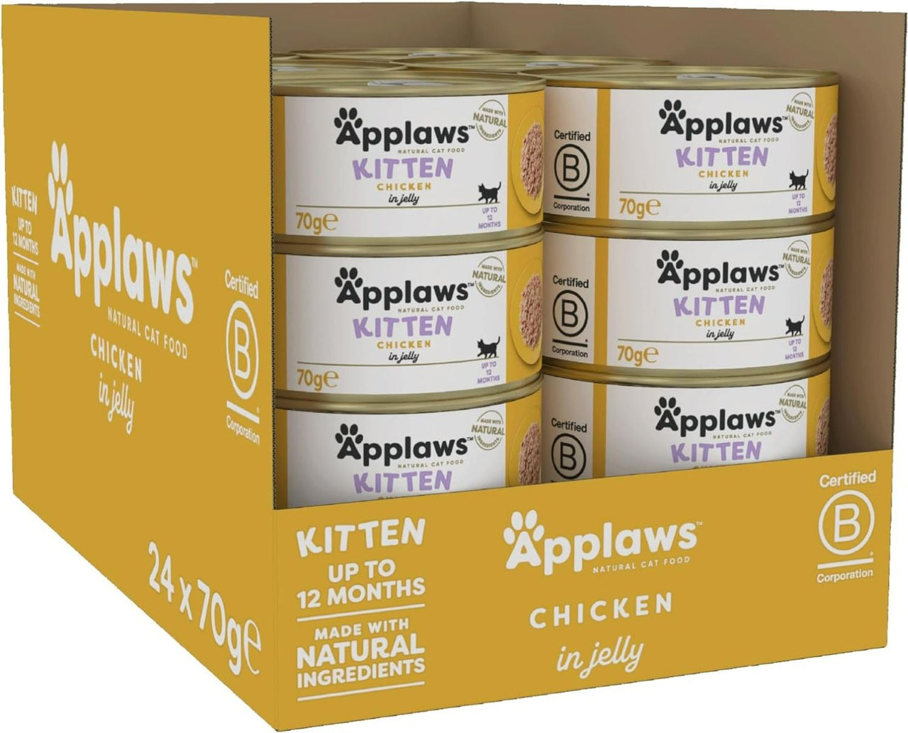 Applaws Chicken Wet Kitten Food 70g Tin - 70G