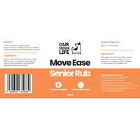 Dogslife Epsom Salt Gel MoveEase Senior Rub 250ml - 250ml