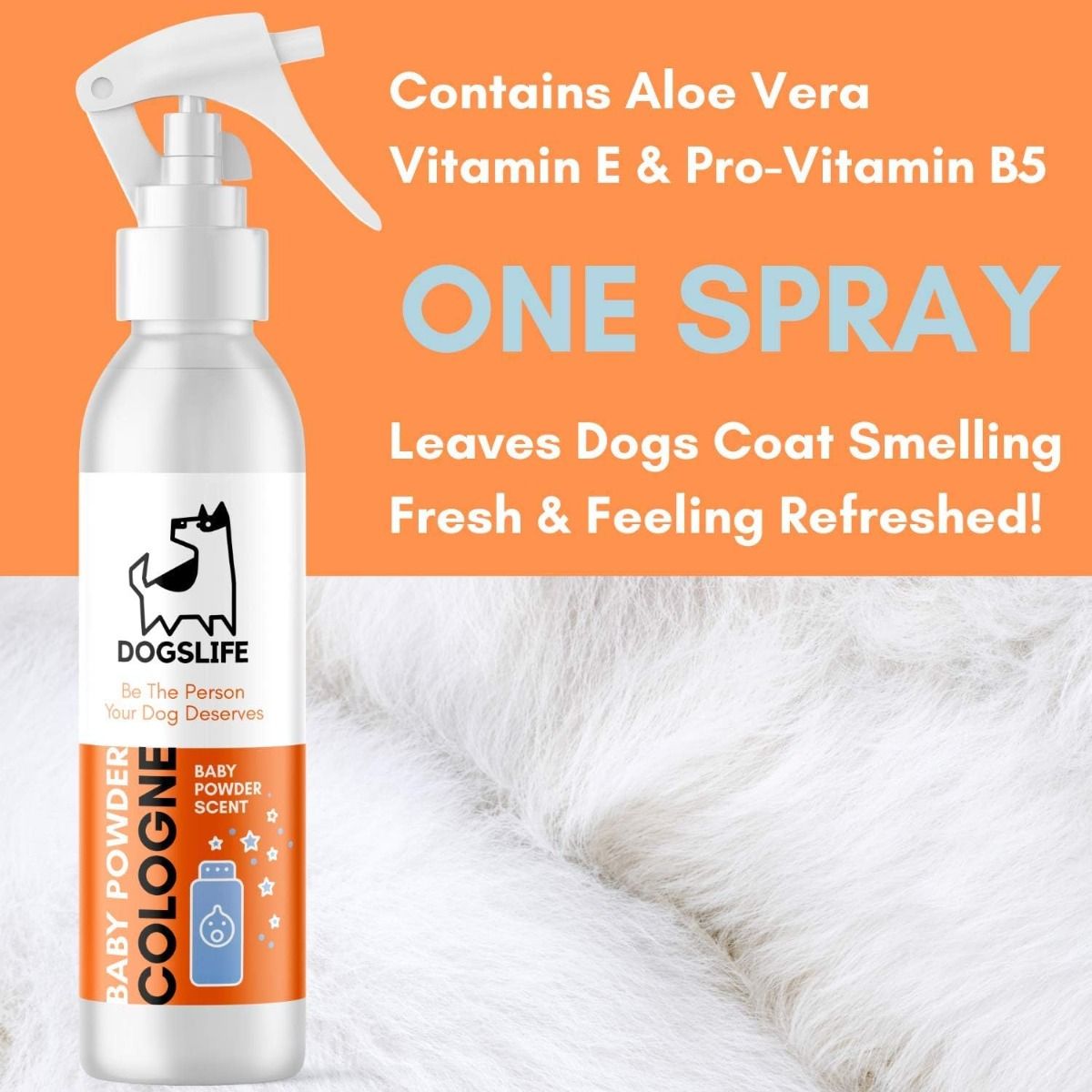 DogsLife Baby Powder Cologne Dog Spray 250ml - 250ml