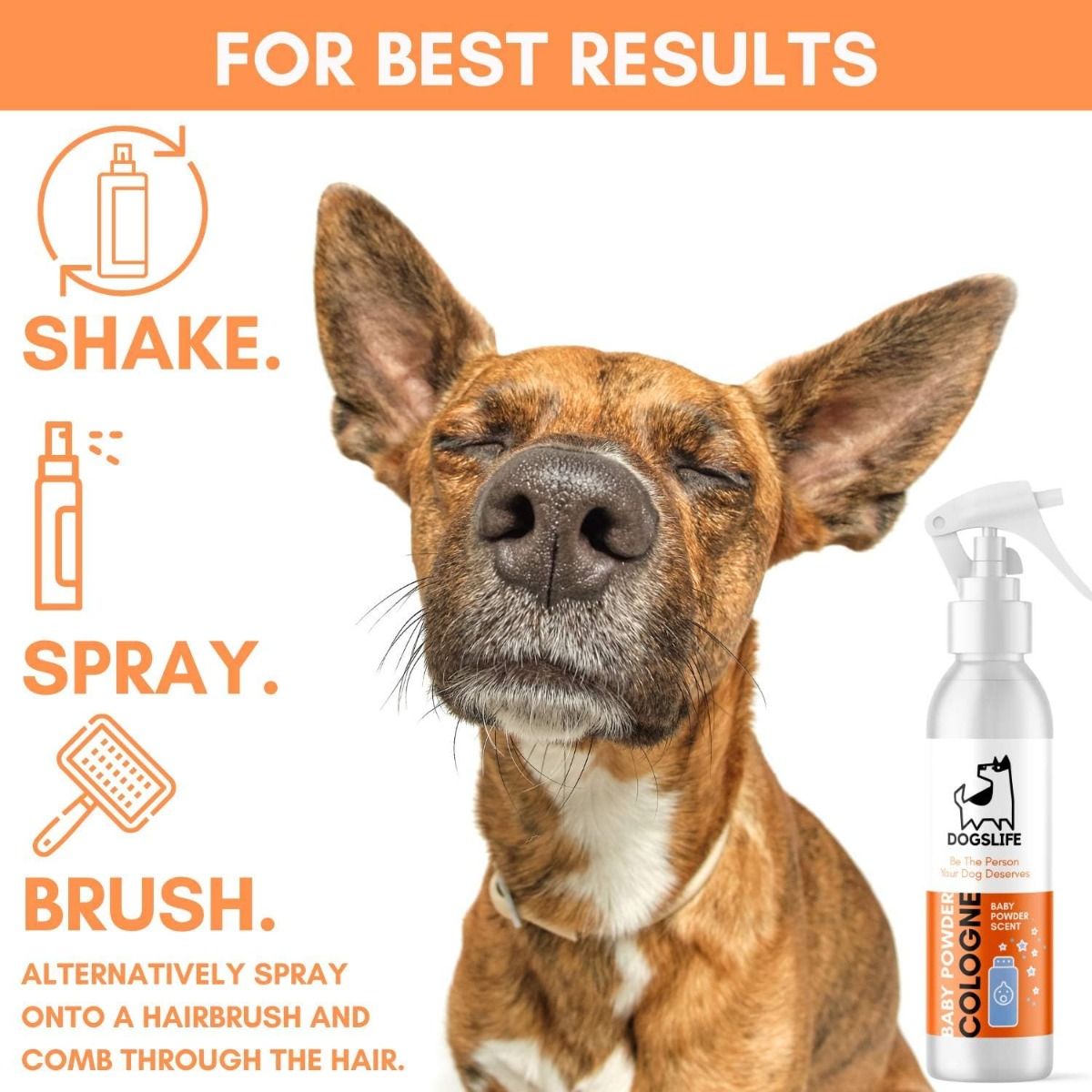 DogsLife Baby Powder Cologne Dog Spray 250ml - 250ml