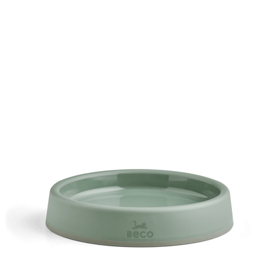 Beco Steady Food & Water Cat Bowl - Green
