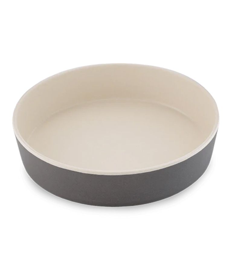 Beco Printed Bamboo Pet Bowl - Coastal Grey Small