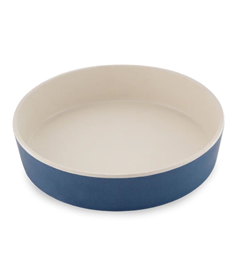 Beco Classic Bamboo Cat Bowl - Midnight Blue