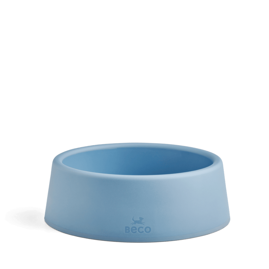 Beco Steady Food & Water Dog Bowl - Blue Small