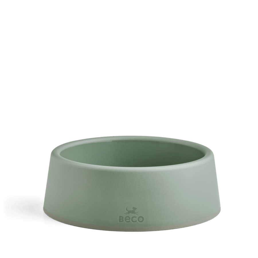 Beco Steady Food & Water Dog Bowl - Green Small