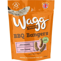 Wagg BBQ Bangers Pork Sausage Mini Bangers Oven Baked Dog Treats 125g - 125g