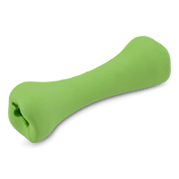 Thumbnail for Beco Pets Rubber Treat Bone Dog Toy - Green Small