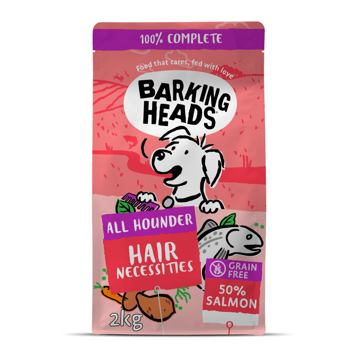 Barking Heads All Hounder Hair Necessities Salmon Dry Dog Food - 2kg