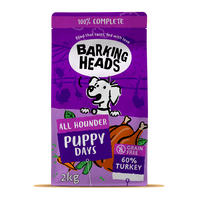 Barking Heads All Hounder Puppy Days Turkey Dry Dog Food - 2kg